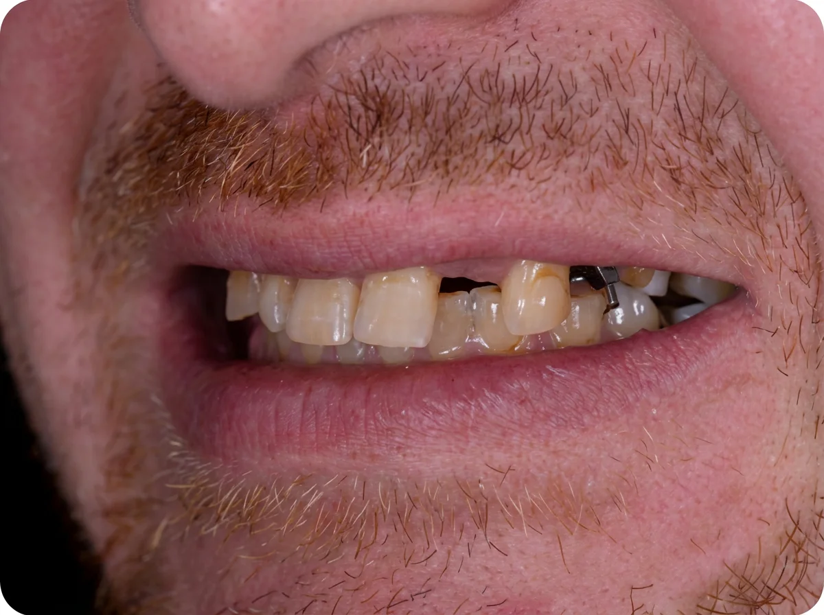 Before Dental Implants Mississauga - Single tooth implant restoration