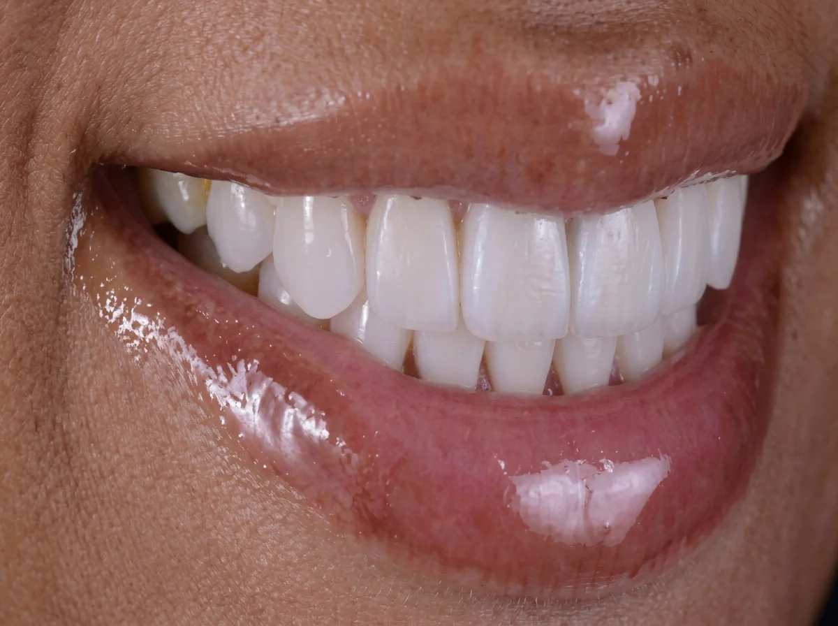 After Dental Veneers Mississauga - Upper veneers transformation