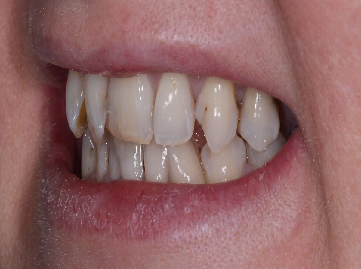 Before Dental Veneers Mississauga - Full veneer smile makeover